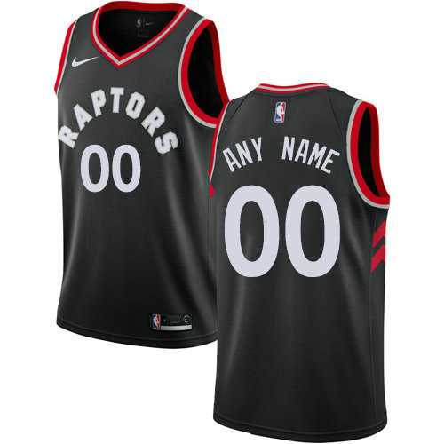 Men & Youth Customized Toronto Raptors Swingman Black Alternate Nike Statement Edition Jersey